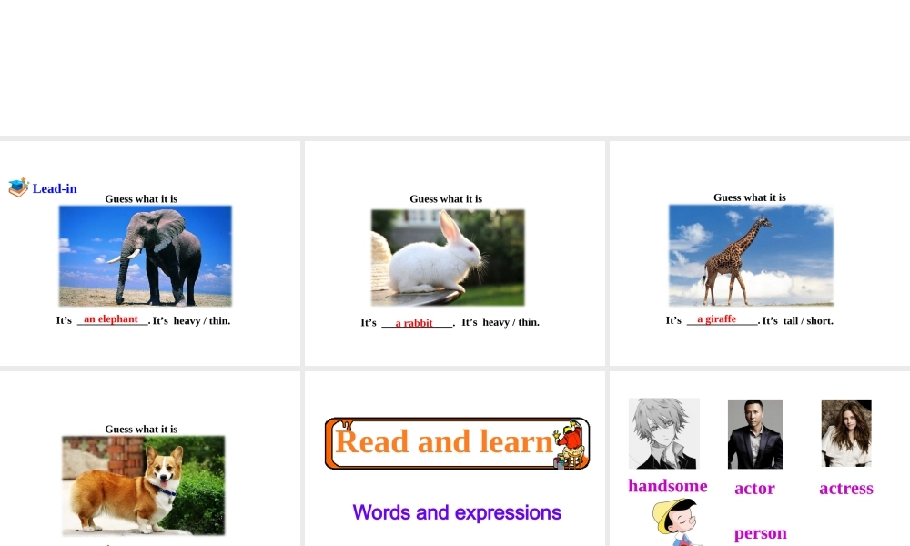 （安徽专版）春七年级英语下册 Unit 9 What does he look like Section A（第2课时）教学课件 （新版）人教新目标版-（新版）人教新目标版初中七年级下册英语课件