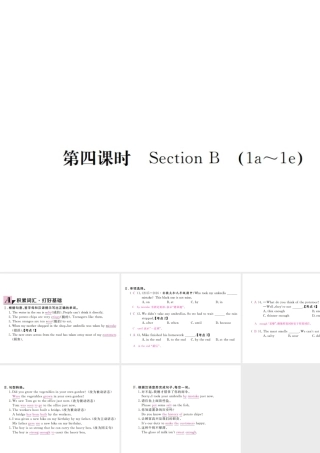 （安徽专版）九年级英语全册 Unit 6 When was it invented（第4课时）习题课件 （新版）人教新目标版-（新版）人教新目标版初中九年级全册英语课件