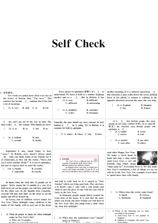（安徽专版）秋九年级英语全册 Unit 10 You’re supposed to shake hands Self Check习题课件（新版）人教新目标版-（新版）人教新目标版初中九年级全册英语课件