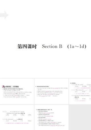 （安徽专版）九年级英语全册 Unit 8 It must belong to Carla（第4课时）习题课件 （新版）人教新目标版-（新版）人教新目标版初中九年级全册英语课件