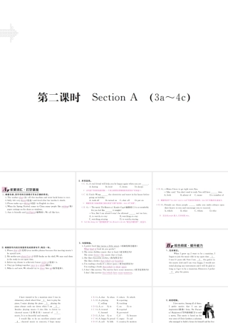 （安徽专版）九年级英语全册 Unit 9 I like music that I can dance to（第2课时）习题课件 （新版）人教新目标版-（新版）人教新目标版初中九年级全册英语课件