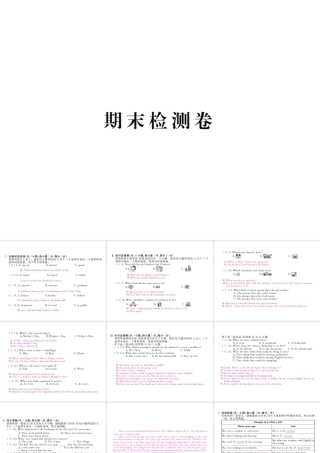 （安徽专版）九年级英语全册 期末检测卷课件 （新版）人教新目标版-（新版）人教新目标版初中九年级全册英语课件