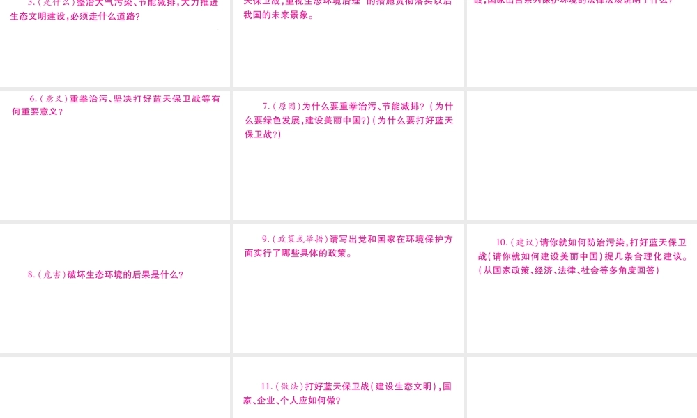 （安徽专版）中考道德与法治总复习 第3篇 热点专题4 绿色富国 美丽中国课件-人教版初中九年级全册政治课件