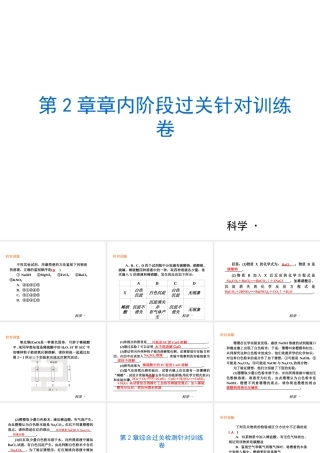（小复习）2013-2014中考科学 九上 第2章 物质转化与材料利用（章内阶段过关+综合过关检测针对训练+阶段综合测试一针对训练）课件 浙教版