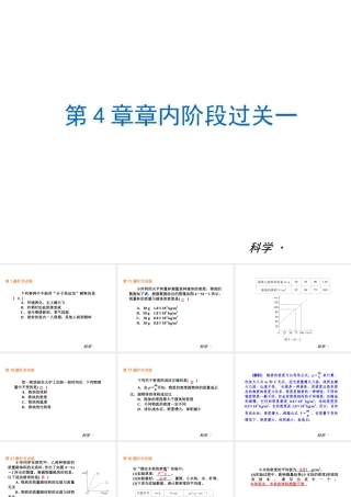 （小复习）2013-2014中考科学 七上 第4章 物质的特性（章内阶段过关+综合过关检测针对训练+阶段综合测试一针对训练）课件 浙教版