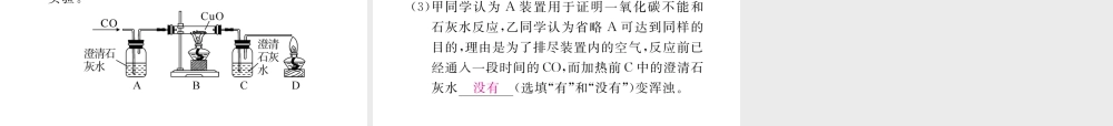 （安徽专用）秋九年级化学上册 6 碳和碳的氧化物 6.3 第2课时 一氧化碳练习课件 （新版）新人教版-（新版）新人教版初中九年级上册化学课件