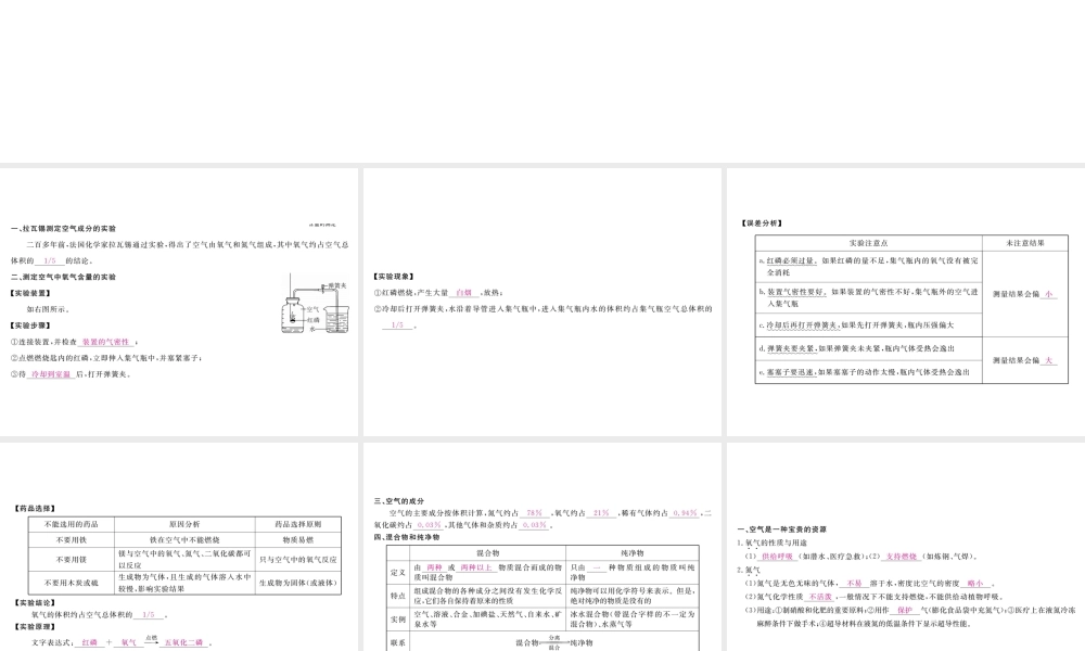 （安徽专用）秋九年级化学上册 第2单元 我们周围的空气 课题1 空气课件 （新版）新人教版-（新版）新人教版初中九年级上册化学课件