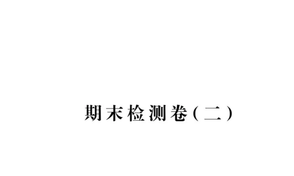 （安徽专用）秋九年级化学上册 期末检测卷（二）课件 新人教版-新人教版初中九年级上册化学课件