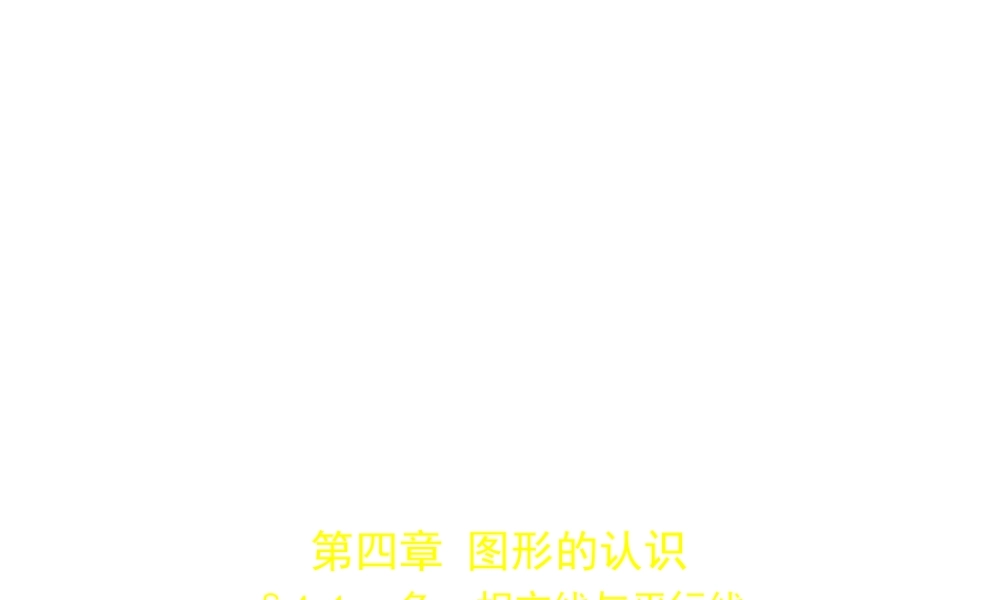（安徽专用）中考数学复习 第四章 图形的认识 4.1 角、相交线与平行线（试卷部分）课件-人教版初中九年级全册数学课件