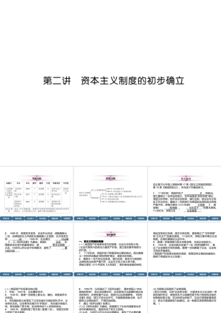 （宜宾专版）中考历史总复习 第1编 教材考点速查 第4部分 世界近代史 第2讲 资本主义制度的初步确立课件-人教版初中九年级全册历史课件