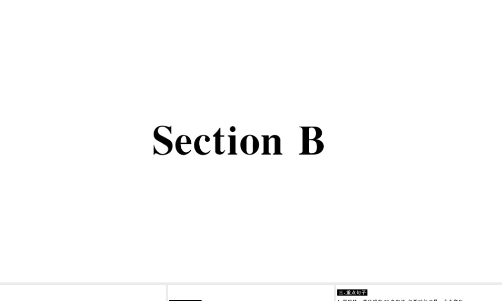 （山西专版）八年级英语下册 Unit 5 What were you doing when the rainstorm came Section B习题课件（新版）人教新目标版-（新版）人教新目标版初中八年级下册英语课件
