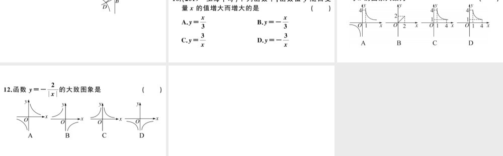 （安徽专级数学下册 易错易混集训 反比例函数课件（新版）新人教版-（新版）新人教级下册数学课件