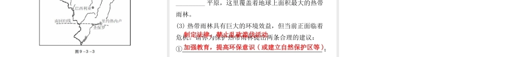 （广东专版）七年级地理下册 第九章 第三节 巴西习题课件 （新版）粤教版-（新版）粤教版初中七年级下册地理课件