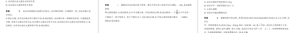 （安徽专用）中考化学复习 专题十 质量守恒定律 化学方程式（试卷部分）课件-人教版初中九年级全册化学课件