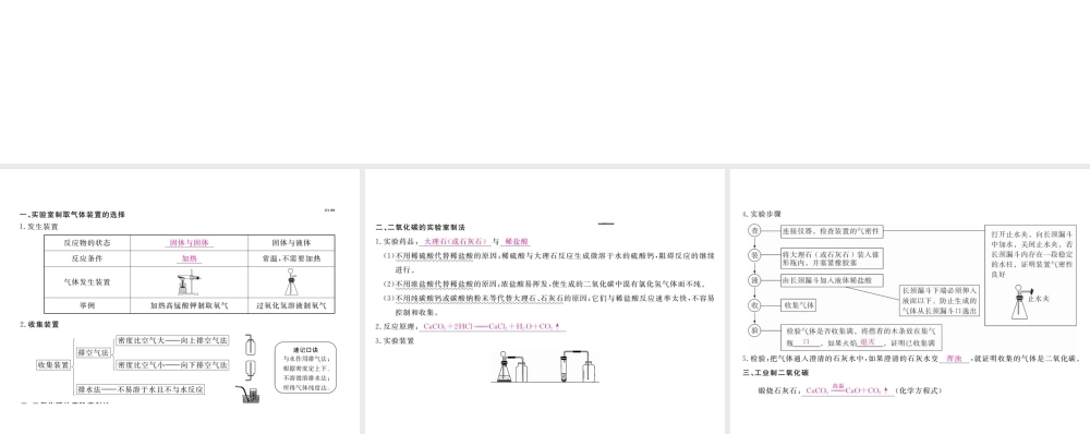 （安徽专用）秋九年级化学上册 第6单元 碳和碳的氧化物 课题2 二氧化碳制取的研究课件 （新版）新人教版-（新版）新人教版初中九年级上册化学课件