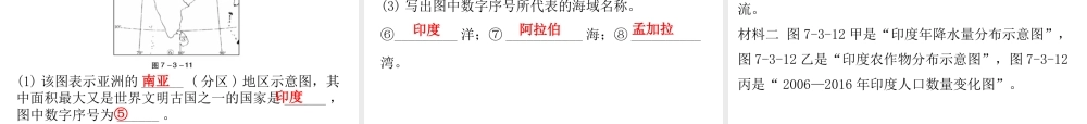 （广东专版）七年级地理下册 第七章 第三节 南亚课件 （新版）粤教版-（新版）粤教版初中七年级下册地理课件
