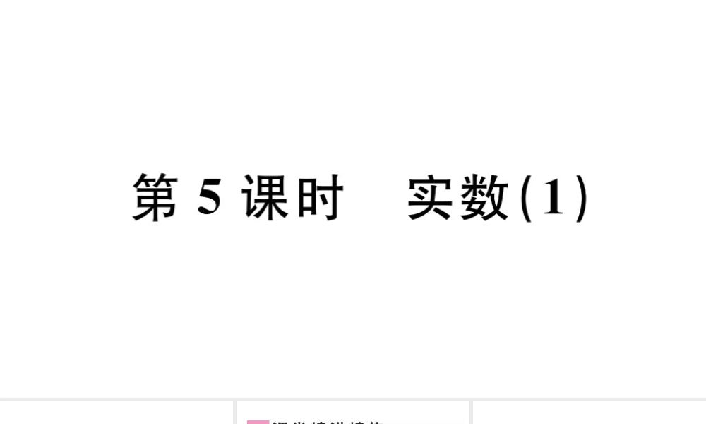 （广东专版）七年级数学下册 第六章 实数 6.3实数课件1（新版）新人教版-（新版）新人教版初中七年级下册数学课件