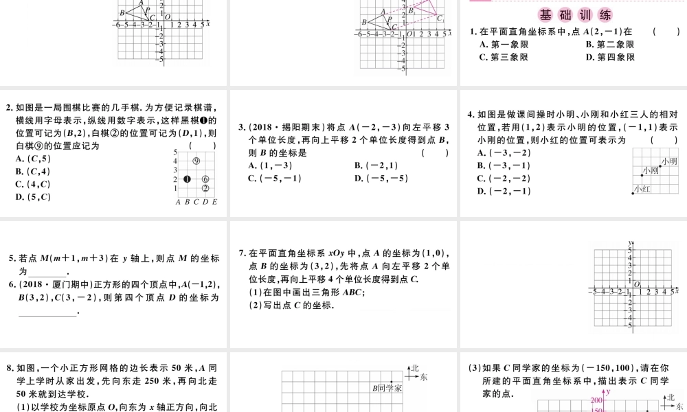 （广东专版）七年级数学下册 第七章 平面直角坐标系小结与复习课件（新版）新人教版-（新版）新人教版初中七年级下册数学课件