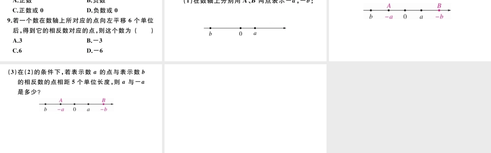 （广东专版）七年级数学上册 第一章 有理数1.4相反数习题课件 （新版）新人教版-（新版）新人教版初中七年级上册数学课件
