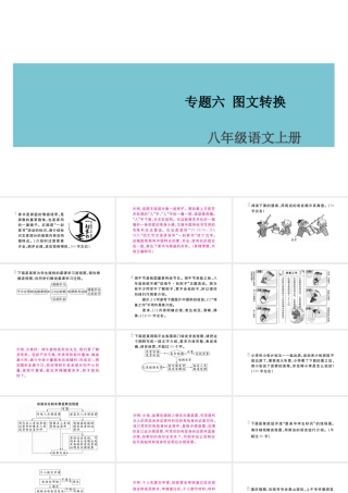 （山西专版）八年级语文上册 专题六 图文转换课件 新人教版-新人教版初中八年级上册语文课件