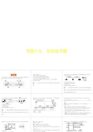 （山东专版）中考化学复习 专题十九 信息给予题（试卷部分）课件-人教版初中九年级全册化学课件