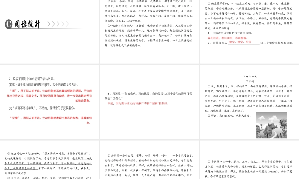 （广东专版）七年级语文上册 第一单元 1 春课件 新人教版-新人教版初中七年级上册语文课件