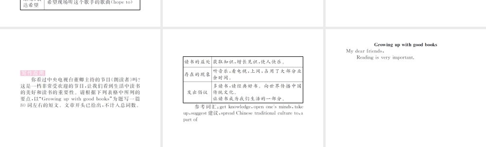 （山西专版）春八年级英语下册 Unit 8 Have you read Treasure Island yet（第6课时）作业课件 （新版）人教新目标版-（新版）人教新目标版初中八年级下册英语课件