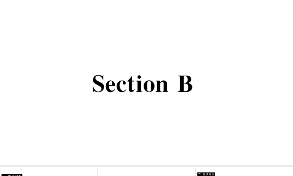 （山西专版）八年级英语下册 Unit 1 What’s the matter Section B习题课件（新版）人教新目标版-（新版）人教新目标版初中八年级下册英语课件