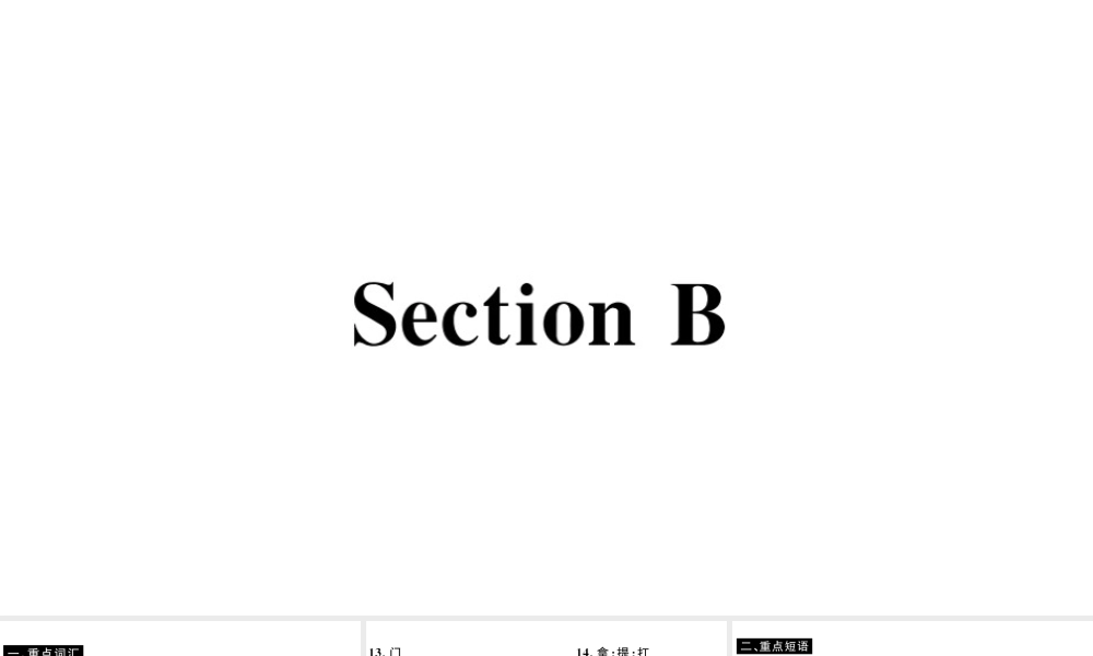 （山西专版）八年级英语下册 Unit 2 I’ll help to clean up the city parks Section B习题课件（新版）人教新目标版-（新版）人教新目标版初中八年级下册英语课件