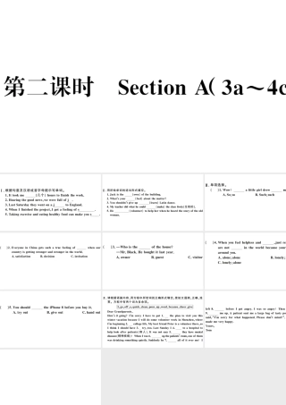（山西专版）八年级英语下册 Unit 2 I’ll help to clean up the city parks第二课时习题课件（新版）人教新目标版-（新版）人教新目标版初中八年级下册英语课件