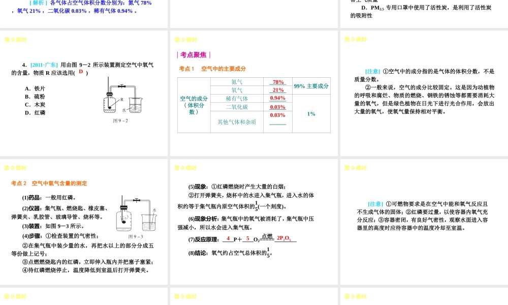 （广东专版）中考化学教材化总复习 主题三 身边的化学物质课件 粤教版
