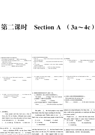 （山西专版）秋九年级英语全册 Unit 8 It must belong to Carla第二课时习题课件（新版）人教新目标版-（新版）人教新目标版初中九年级全册英语课件