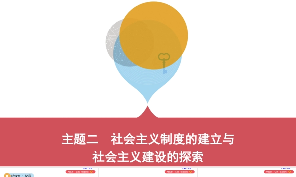 （山西专用）中考历史一轮复习 第三单元 中国现代史（至今）主题二 社会主义制度的建立与社会主义建设的探索课件-人教版初中九年级全册历史课件