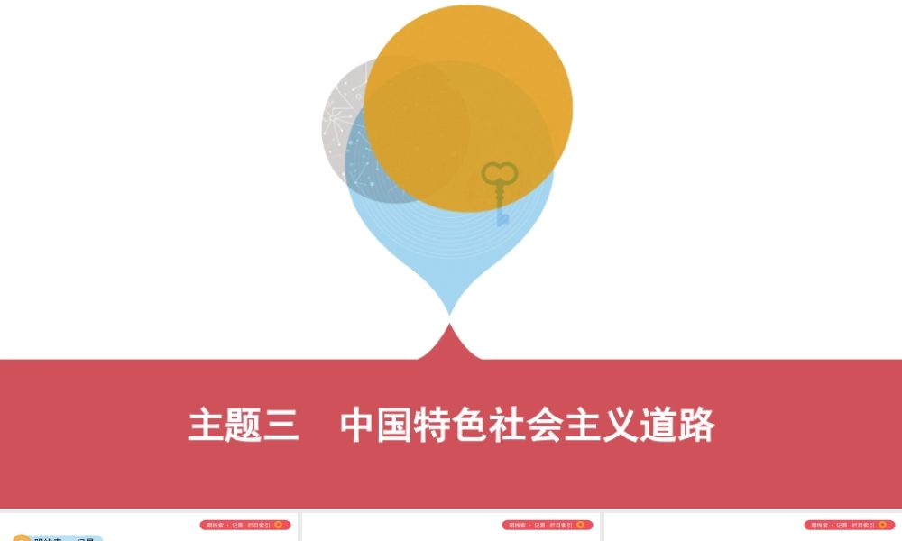 （山西专用）中考历史一轮复习 第三单元 中国现代史（至今）主题三 中国特色社会主义道路课件-人教版初中九年级全册历史课件