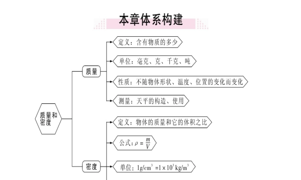 （广东专用）八年级物理上册 第六章 质量和密度小结与复习习题课件 （新版）新人教版-（新版）新人教版初中八年级上册物理课件