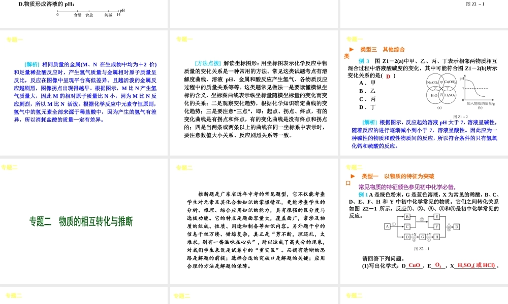 （广东专用）2013届中考化学复习方案 能力提升课件