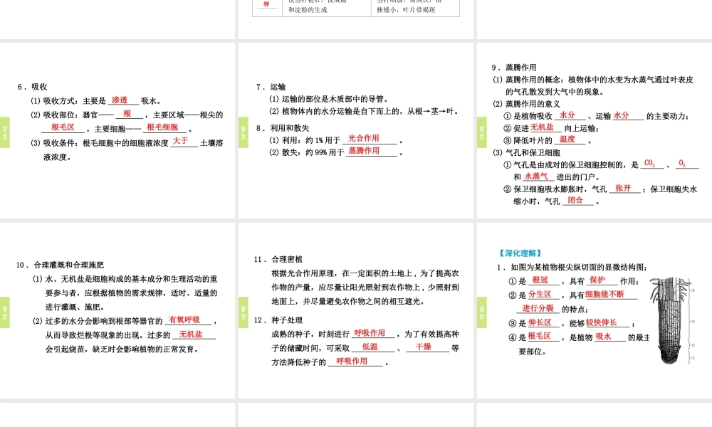 （小复习）浙江省2014年中考科学专题复习 第5课 新陈代谢二课件