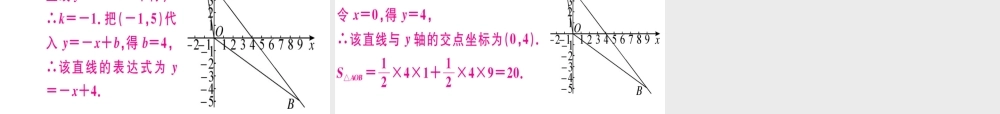 （广东专版）秋八年级数学上册 第四章《一次函数》4.4 一次函数的应用（1）习题讲评课件 （新版）北师大版-（新版）北师大版初中八年级上册数学课件