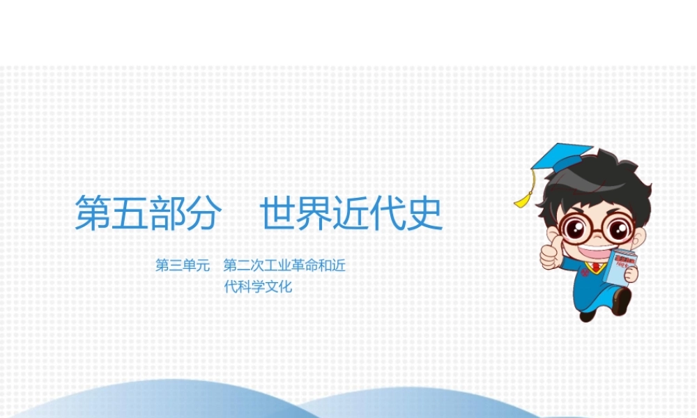 （广东专用）中考历史高分突破复习 第五部分 世界近代史 第三单元 第二次工业革命和近代科学文化（讲义）课件-人教版初中九年级全册历史课件