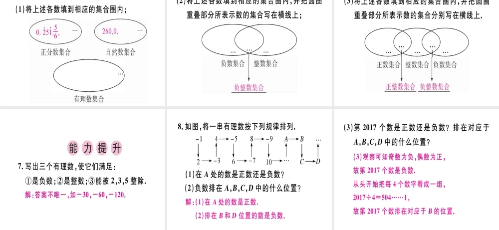 （广东专用）秋七年级数学上册 第一章 有理数 第2课时 有理数课堂精讲课件 （新版）新人教版-（新版）新人教版初中七年级上册数学课件