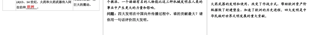 （广东专用）中考历史高分突破复习 第一部分 中国古代史 第五单元 科学技术与思想文化（讲义）课件-人教版初中九年级全册历史课件