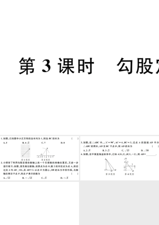 （广东专版）八年级数学下册 第十七章 勾股定理 第3课时 勾股定理习题课件 （新版）新人教版-（新版）新人教版初中八年级下册数学课件