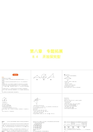 （广东专版）中考数学一轮复习 专题8 专题拓展 8.4 开放探究型（试卷部分）课件-人教级全册数学课件