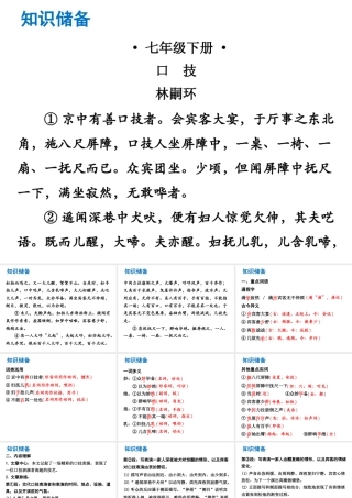 （广东专版）中考语文总复习 中考解读 阅读理解 第一章 文言文阅读 第一节 课内文言文阅读 七下 口技课件-人教版初中九年级全册语文课件