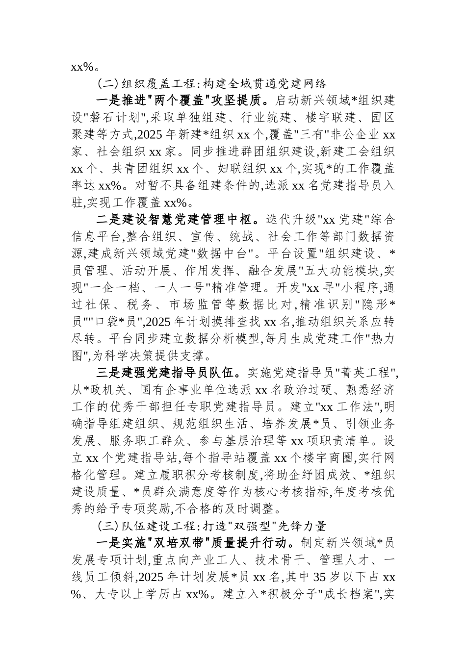 XX地区党建+五有新兴领域党建创新项目申报书_第3页