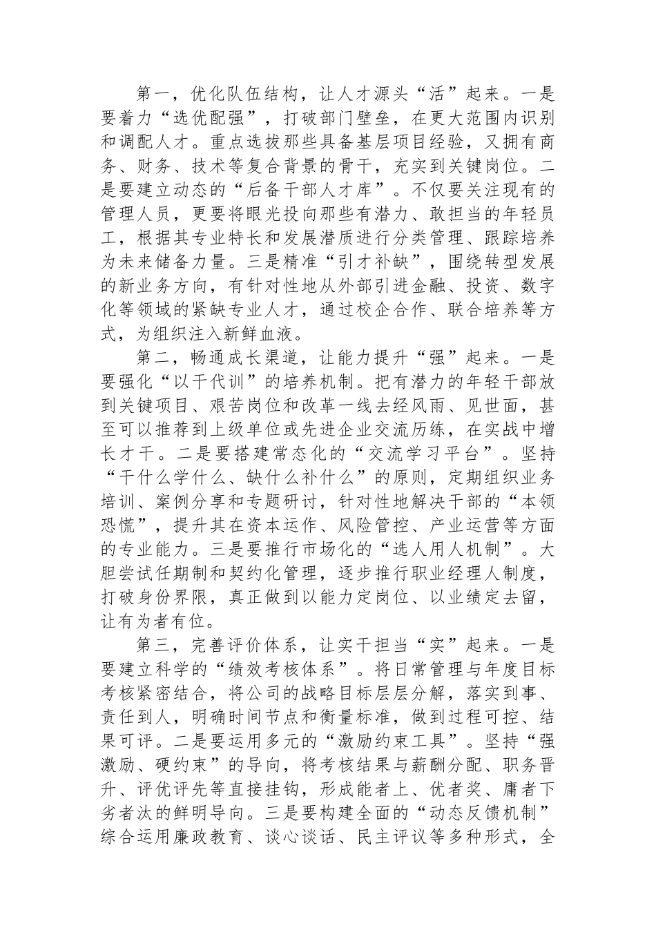 城投公司副总经理研讨发言材料_第3页