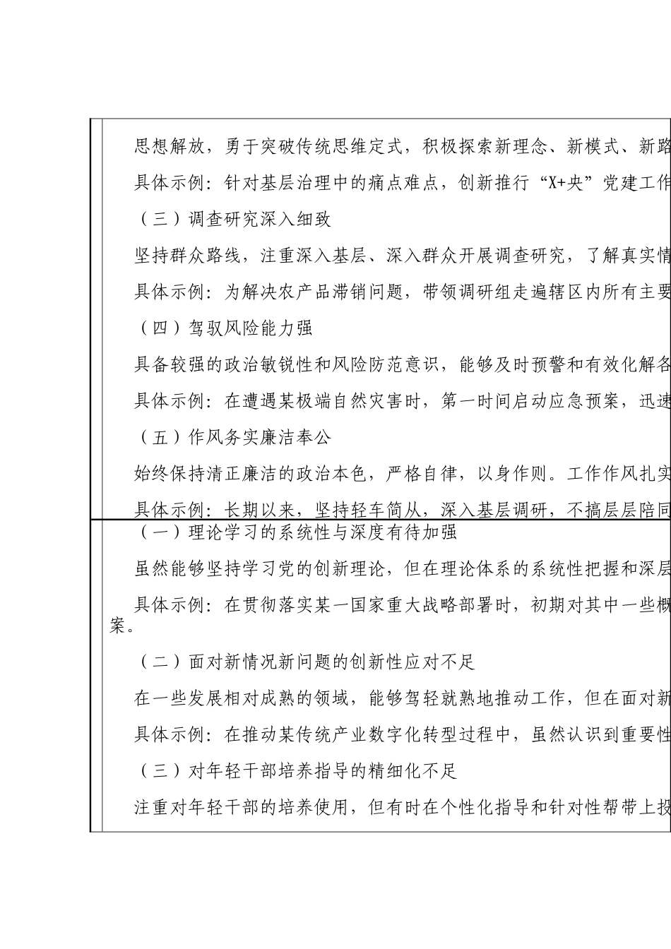 2025年党委书记个人业绩相关信息采集表_第3页