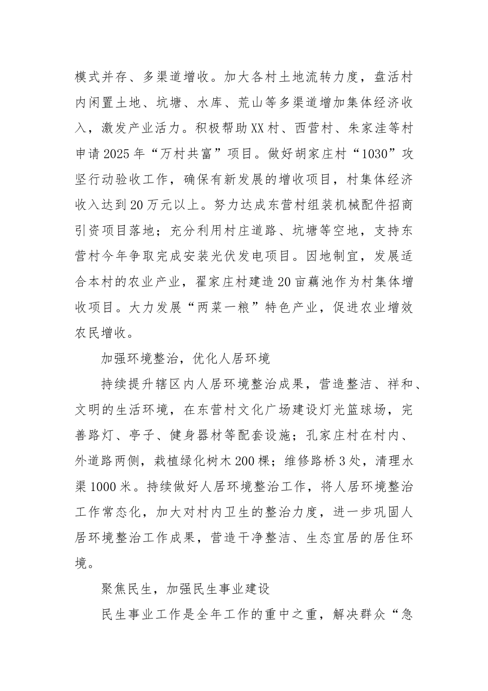 管理区2025年下半年工作计划【更多材料关注抖音：资深秘书】_第2页