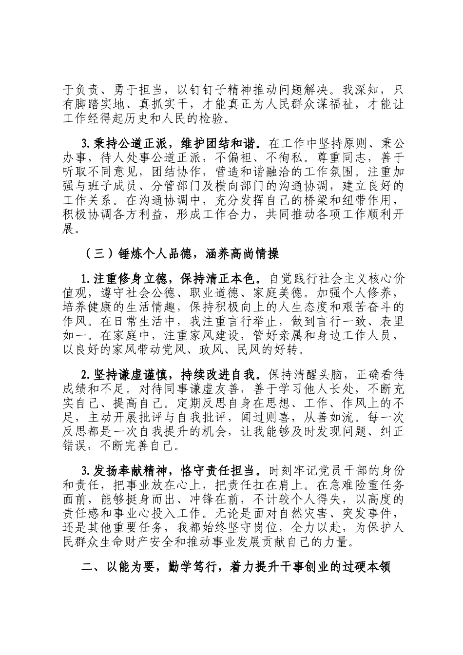 2025年度个人德能勤绩廉述职报告_第3页