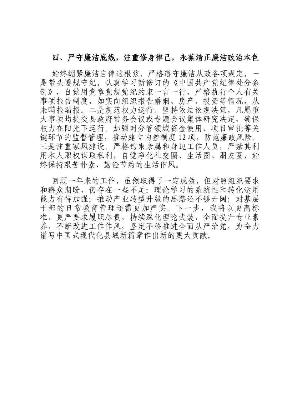 2025年度县级副职个人述职述廉报告_第3页